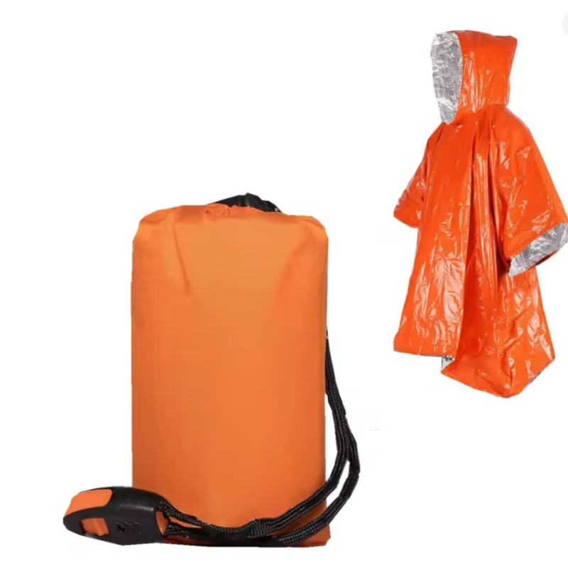 Emergency Poncho 4 Pcs,Film Th - đánh giá và giá Survival Blanket Reflective