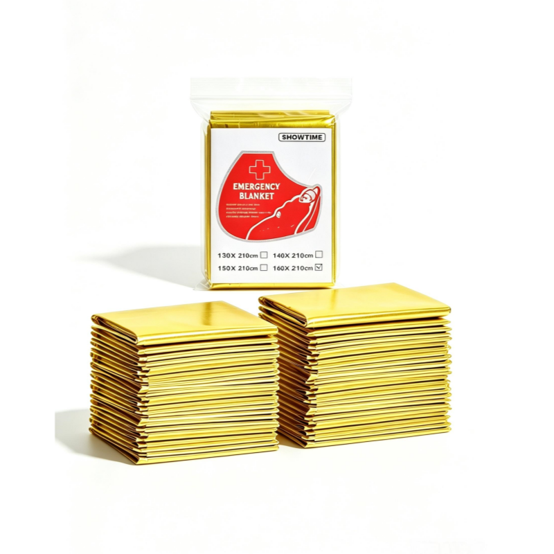 12PCS Large 160×210cm Gold Foi - đánh giá và giá Survival Blanket Reflective